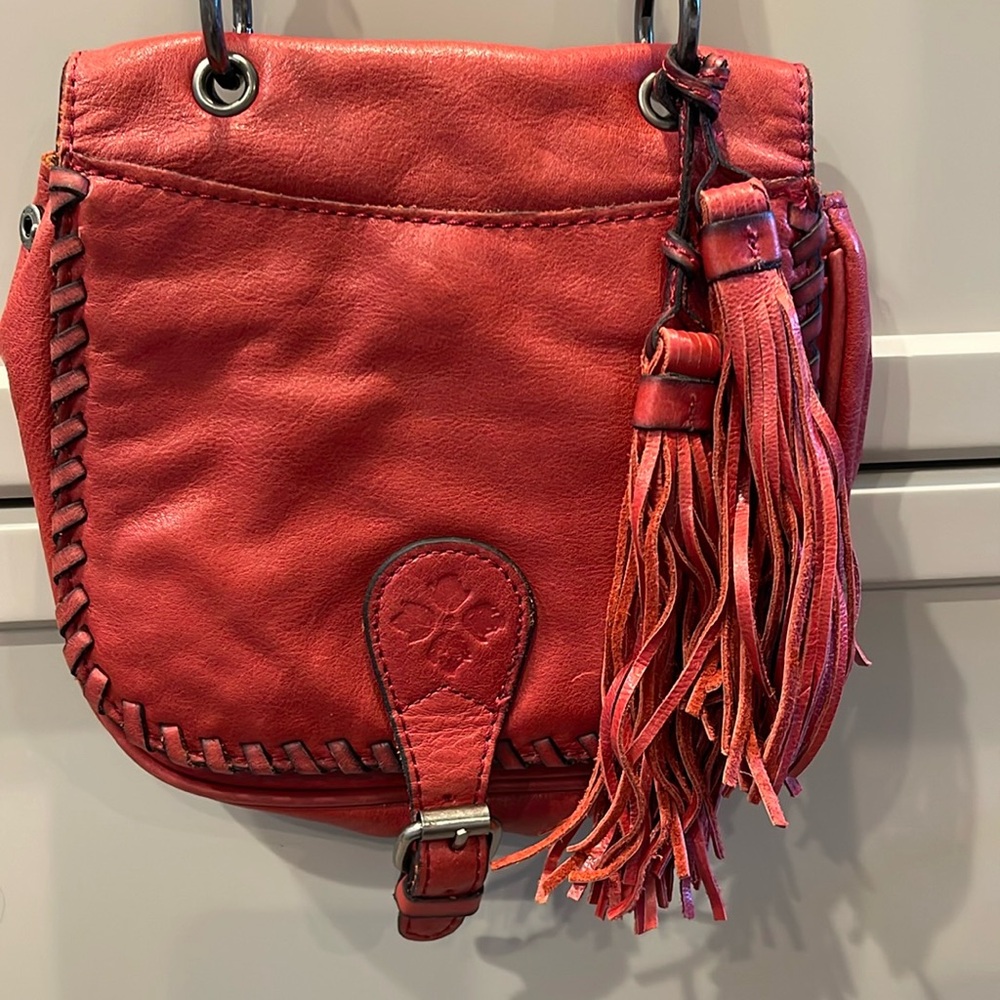 Patricia Nash red flap style Crossbody